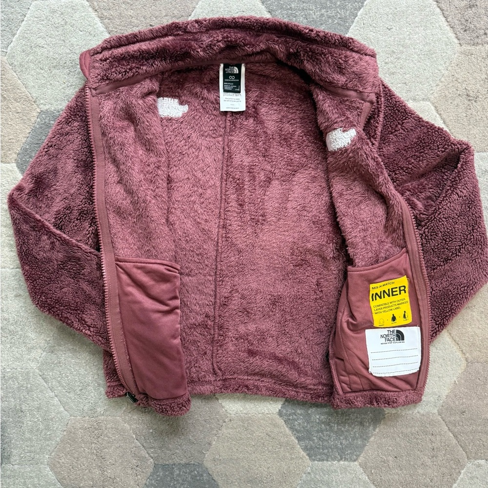The North Face Maroon Fleece Jacket - Picture 3 of 5